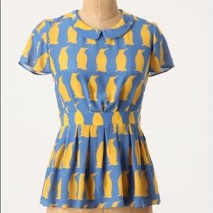 Adelie Penguin Blouse by Charlotte Taylor